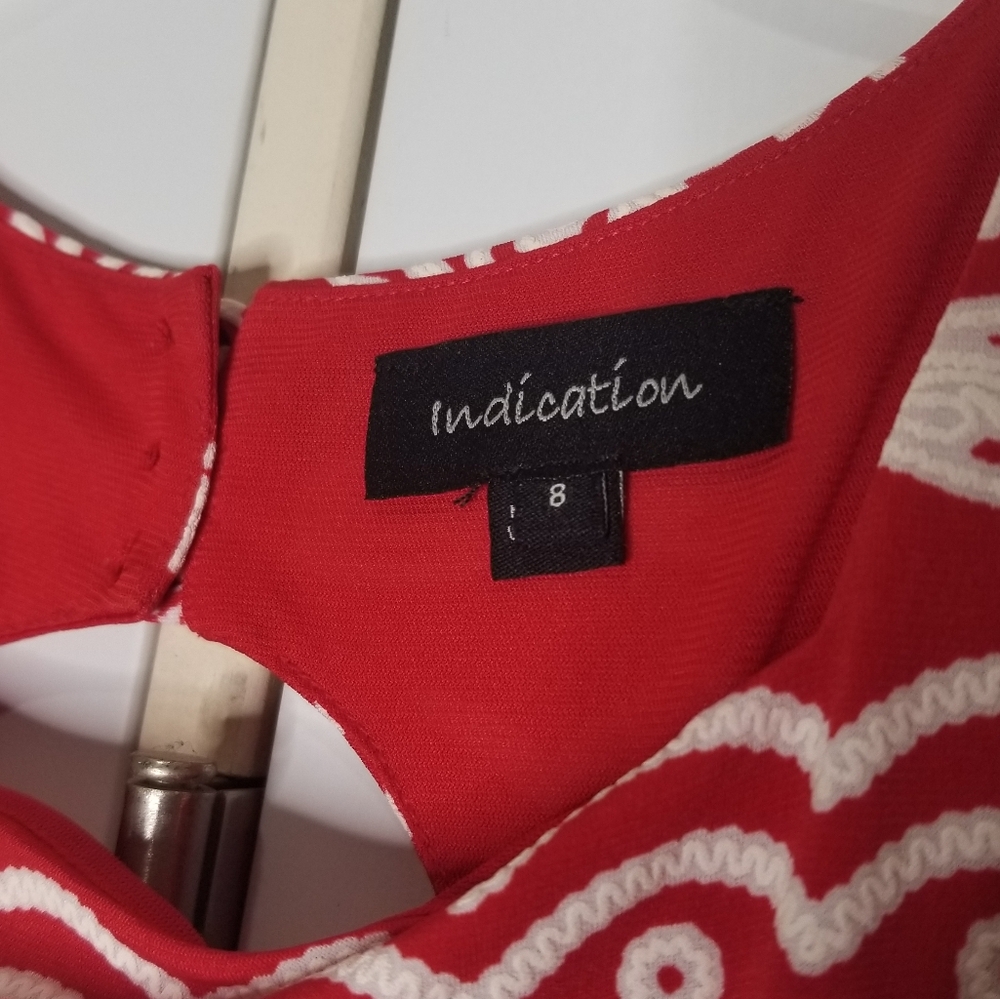 Indication Patterned Sleeveless Women's Dress - image 3